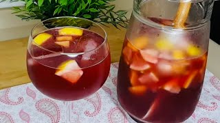 🍹SANGRÍA🍹LA BEBIDA PERFECTA DEL VERANO‼️FÁCIL Y MUY REFRESCANTE  SÓLO 5 INGREDIENTES lepetitvlogs [upl. by Ahsert]