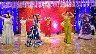 STUNNING ENGAGEMENT DANCE PERFORMANCE BY BRIDE AND HER FAMILY ❤️ MANSI YADAV ENGAGEMENT DANCE VIDEO [upl. by Floridia]