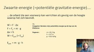 Zwaarteenergie potentiële gravitatieenergie bewegingsenergie kinetische energie en rendement [upl. by Allehcram926]