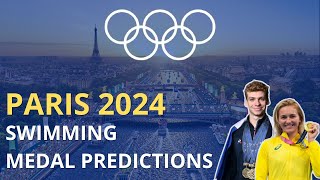 PARIS 2024 Swimming Medal Predictions 🥇🥈🥉 olympics paris2024 [upl. by Eixam]