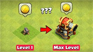 Level 1 to Max TH 16 Defense Upgrade  Clash of Clans [upl. by Herbie]