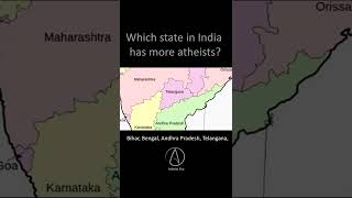 Which state in India has more atheists shorts hindi [upl. by Nidnarb49]