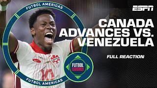 FULL REACTION to Canada eliminating Venezuela from Copa America  Futbol Americas [upl. by Etteloiv424]