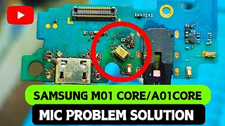 ✅ SOLVED Samsung m01 core mic problem  Samsung m01 core mic problem solution 🔥 [upl. by Yllom]