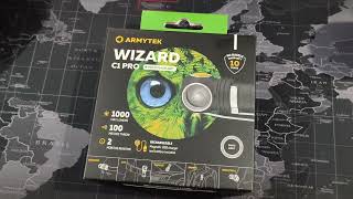 Beamshots Armytek Wizard C1 Pro Headlamp White Light [upl. by Lanni889]