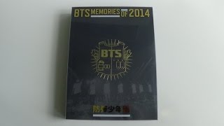 Unboxing BTS Bangtan Boys 방탄소년단 MEMORIES OF 2014 DVD [upl. by Joon]