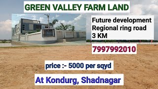 Farmland in Shadnagar  5000 per sqyd  at kondurg  30 ft amp 25 ft BT roads  7997992010 [upl. by Ramiah]