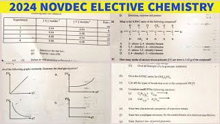 WASSCE Chemistry 2024 Questions Objectives Essay and Practicals [upl. by Roede]