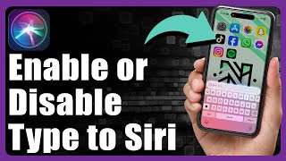 How To Enable Or Disable Type To Siri On iPhone [upl. by Eecyak]