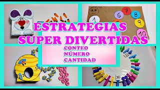 ESTRATEGIAS SUPER DIVERTIDAS PARA ENSEÑAR EL CONTEONÚMERO CANTIDAD [upl. by Paulita]