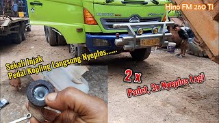 Hino FM 260 TI Pedal kopling  LOS di Injak kadang Padet juga Nyeplos  Ternyata Ini Mas bro [upl. by Hazard]