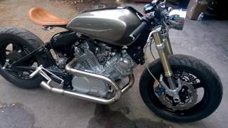 Yamaha Virago XV750 Cafe Racer build alsmost finished [upl. by Lavelle]