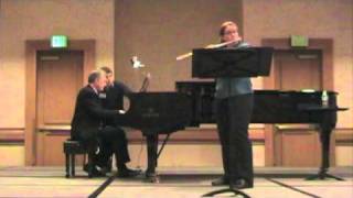 Martinu First Sonata for Flute I Allegro moderato performed by Kristen Stoner and Tim Carey [upl. by Refinaj]