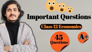 Class 12 Economics Most Important Questions  Important Question for board Exam 2081 class 12 [upl. by Othe]