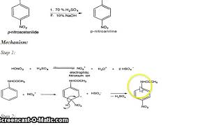 Synthesis of p nitroaniline from acetanilide [upl. by Jankey]