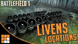 LIVENS PROJECTORS All Map Locations Timers Strategies for Battlefield 1 Apocalypse DLC [upl. by Anilesor]