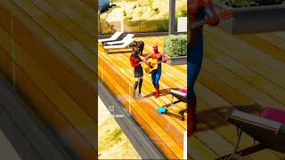 Girlfriend cheating Franklin gta franklin gta5mods spiderman gta5 shorts [upl. by Lyckman]