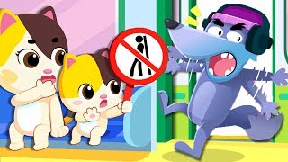 Tomemos el Metro  Canciones Infantiles  Seguridad Para Niños  BabyBus Español [upl. by Donelson]