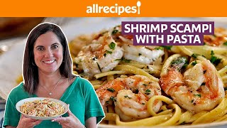 How to Cook Shrimp Scampi with Pasta  Get Cookin  Allrecipes [upl. by Nevet]