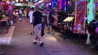 Pat Pong Patpong entertainment district Bangkok Thailand catering mainly to foreign tourists [upl. by Sawyor]