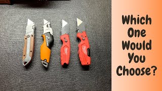 Which Utility Blade Knife Is Best Lets Take A Look Milwaukee Fiskars and Craftsman [upl. by Augy]