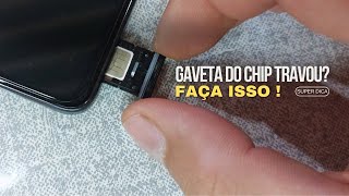 🔸 Faça isso Como remover gaveta de chip travada Qualquer Modelo ⁞  PT  BR [upl. by Bernette]