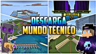 💎DESCARGA éste MUNDO TECNICO para MINECRAFT 120💎 [upl. by Alleinad]