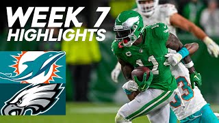 Dolphins vs Eagles  2023 Week 7 Highlights [upl. by Hauge195]