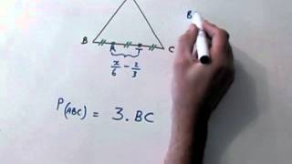 PERIMETRE dun triangle équilatéral et raisonnement déductif [upl. by Arakahs332]