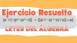 Ejercicio resuelto I TIPO PARCIAL I Leyes del Álgebra I Profesor Edwin [upl. by Eeroc]