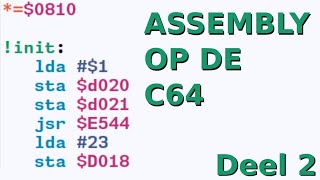 Assembly programmeren deel 2 [upl. by Azenav348]