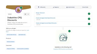Industries CPQ Discounts  Salesforce Trailhead [upl. by Karee]