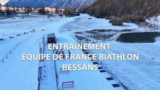 Entraînement de léquipe de France biathlon femme  Bessans [upl. by Ciccia895]