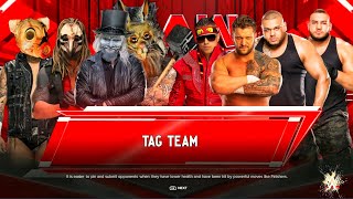 The Wyatt Sicks Vs The Miz amp Karrion Kross Team  Tag Team Elimination Match At RAW  WWE 2k24 [upl. by Allissa944]