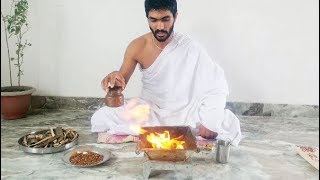 How vedic mantras Agnihotra Homa is performed  Learn Agnihotra Hawan Yagya Process HINDI [upl. by Per]