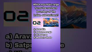 Which mountain range forms the northern boundary of the Indian subcontinentshorts geographyquiz [upl. by Nairrad610]