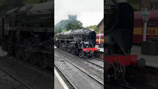 Class 9F Steam Train moving in Grosmont Station [upl. by Hsivat]