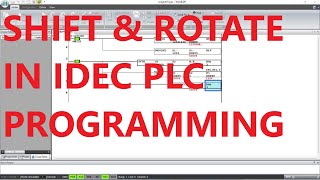 13 an Idec Plc Programming Shift and Rotate instructions SFTL SFTR WSFT BCDLS ROTL ROTR [upl. by Aslehc]