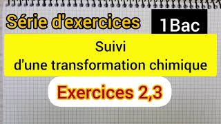 suivi dune transformation chimique  exercices 23 [upl. by Andrej]