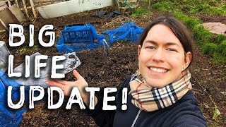 BIG life update Allotment Diary UK 2023 [upl. by Atirahs969]