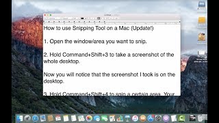 How To Use Snipping Tool On Mac Update [upl. by Yelahc]