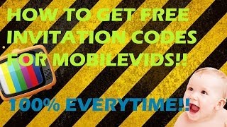 How To Get A Free Invitation Code For Moblievids  NEW THE ONLY WAY TO GET THEM [upl. by Hewett]