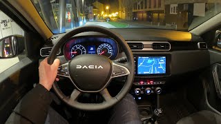 NEW DACIA DUSTER Journey 2023  NIGHT POV test drive PURE DRIVING 4X4 diesel [upl. by Eimyaj]