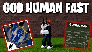 How to get God human  Fast guide  Blox Fruits [upl. by Goodden621]