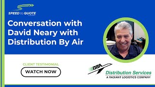 Conversation with David Neary with Distribution by Air [upl. by Kenimod336]