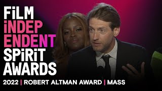 MASS wins the Robert Altman Award at the 2022 Spirit Awards [upl. by Ettebab]