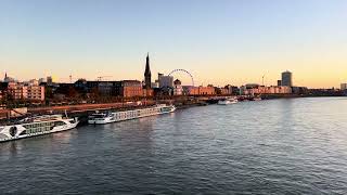 Herbstzauber Sonnenuntergang über der Altstadt von Düsseldorf [upl. by Gosselin]