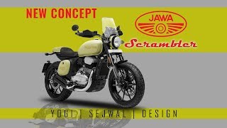 JAWA 42 Scrambler  New Design  Concept [upl. by Samalla]