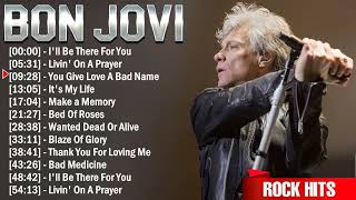 Bon Jovi Greatest Hits Full Album  Best Rock Songs Playlist Ever [upl. by Lynna]