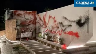 Activistas climáticos vandalizaron la casa de Messi en Ibiza  Cadena 3 [upl. by Ozne]